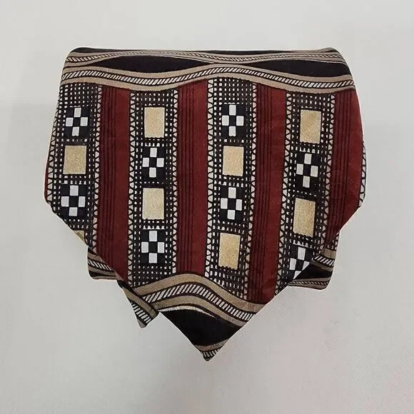 Oscar De la Renta 100% Silk Printed Tie - Picture 3 of 3